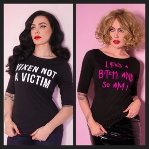 Two for One: Vixen by Micheline Pitt Tops! Size Small